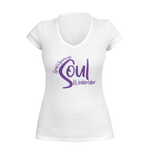 Soul Weekender Women's White V Neck T-Shirt