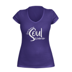 Soul Weekender Women's Purple V Neck T-Shirt